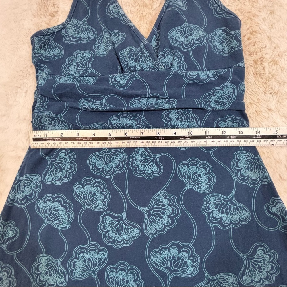 Patagonia Blue Floral Organic Cotton Spaghetti Strap Dress Women’s Small - Picture 5 of 13